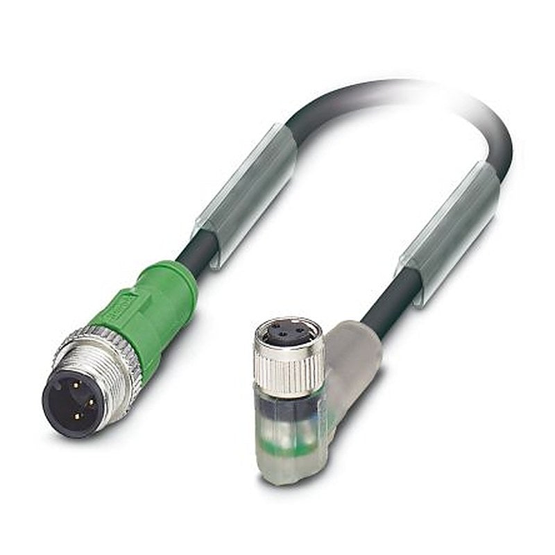 Phoenix Contact Male 3 way M12 to Female 3 way M8 Sensor Actuator Cable, 3 m