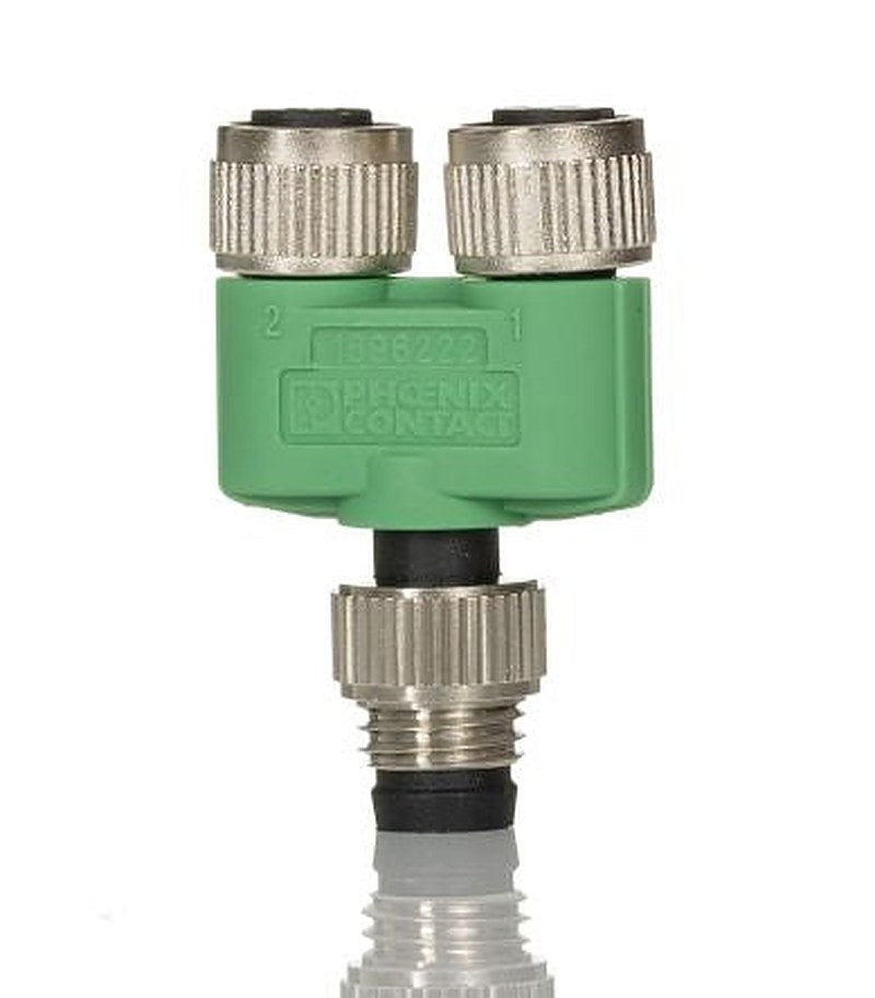 Phoenix Contact Straight Circular Connector Adapter 3 M8 Male 6 M8 Female