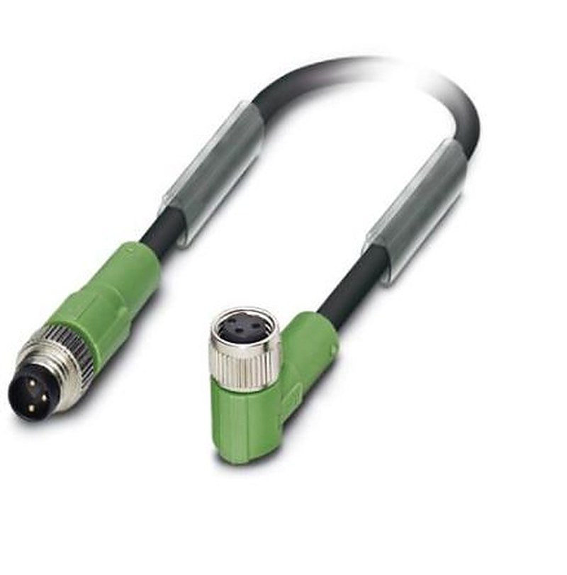 Phoenix Contact Male 3 way Straight M8 to Female 3 way M8 Sensor Actuator Cable, 1 m