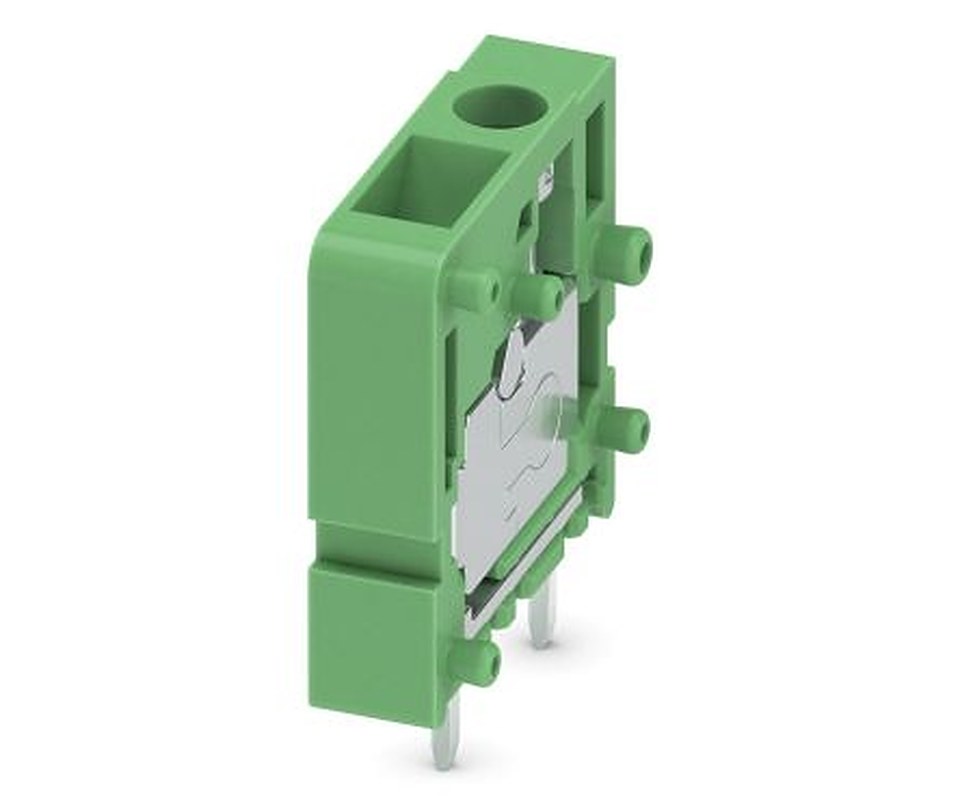 Phoenix Contact FRONT 2.5-V/SA10 Series Straight PCB Terminal Block, 1 Contact(s), 5 mm Pitch, 2 Row