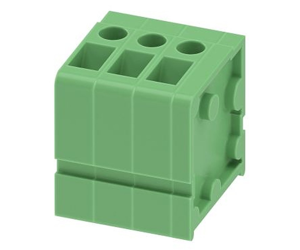 Phoenix Contact FRONT 2.5-V/SA 5/3 Series PCB Terminal Block, 3-Contact, 5 mm Pitch, 1 Row, 1700134