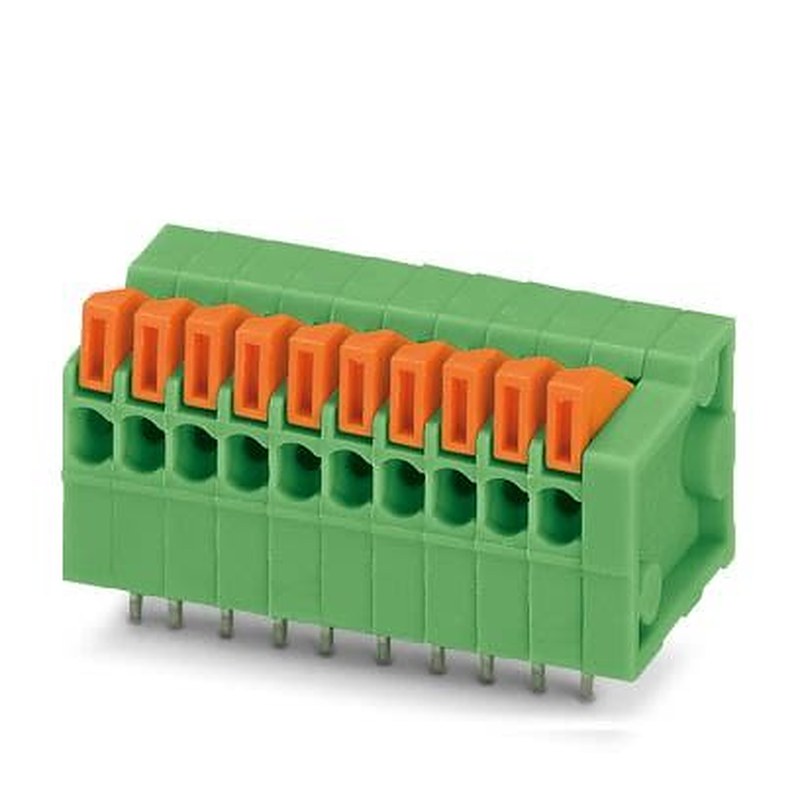 Phoenix Contact FFKDSA1 Series PCB Terminal Block, 11-Contact, 2.54 mm Pitch, Wave Soldering Mount, 1 Row
