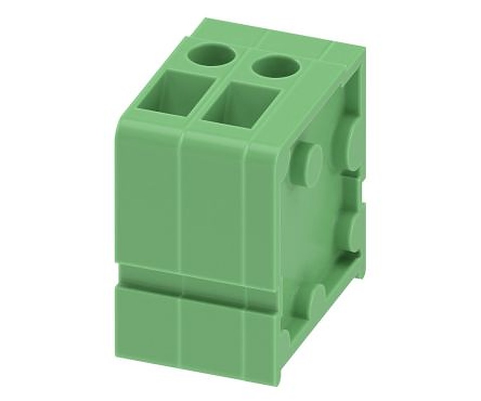 Phoenix Contact FRONT 2.5-V/SA 5/2 Series PCB Terminal Block, 2-Contact, 5 mm Pitch, 1 Row, 1700244