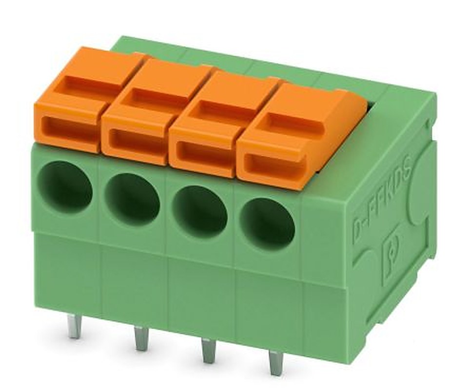 Phoenix Contact FFKDSA1/H-3.81- 4 Series PCB Terminal Block, 4 Contact(s), 3.81 mm Pitch, 1 Row