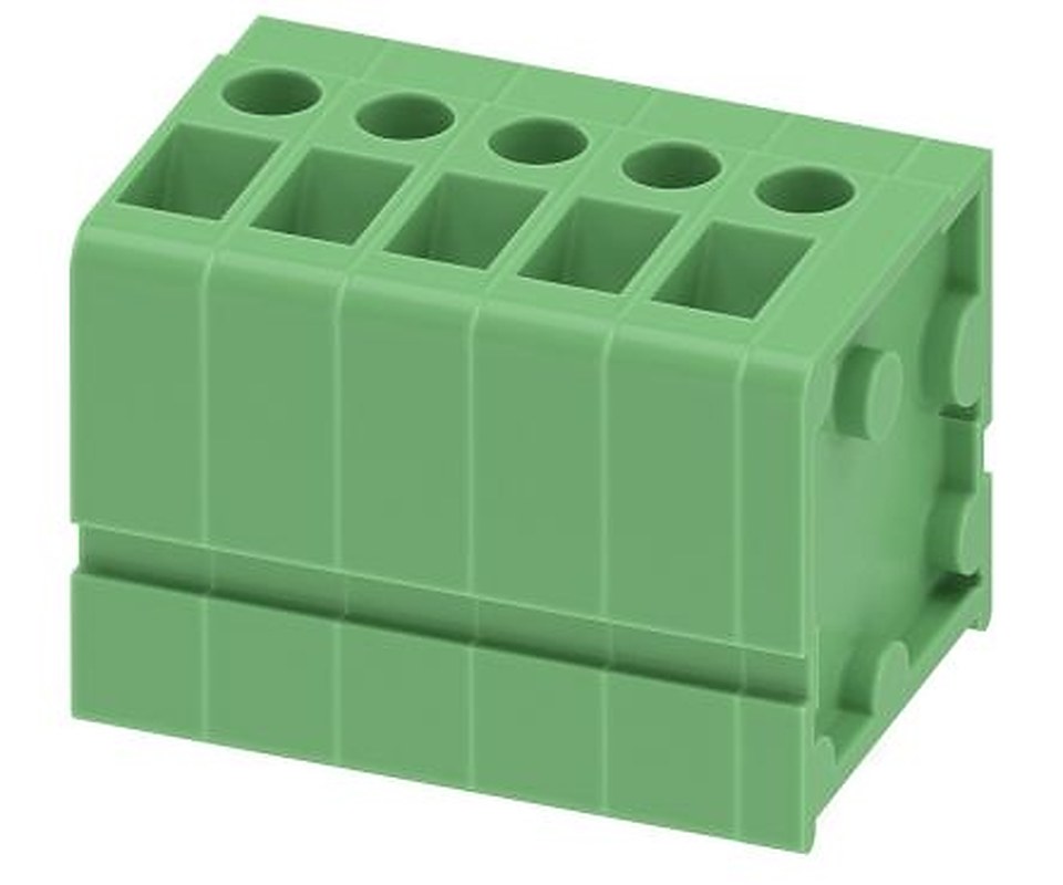 Phoenix Contact FRONT 2.5-V/SA 5/5 Series PCB Terminal Block, 5-Contact, 5 mm Pitch, 1 Row, 1700354