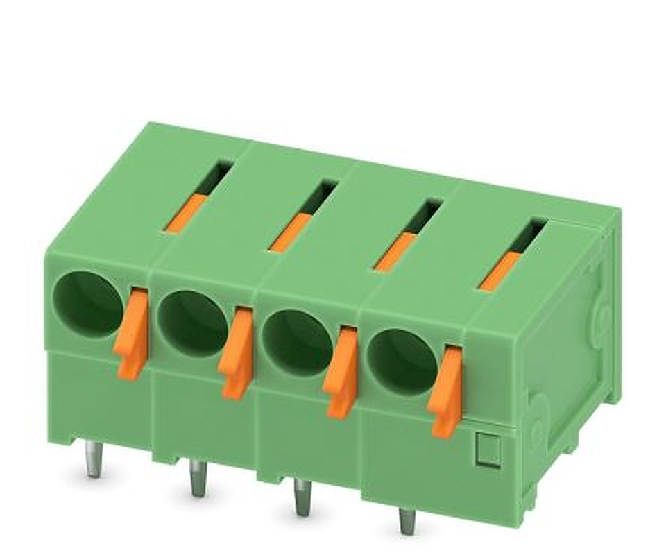 Phoenix Contact FFKDSA1/H2-5.08- 4 Series PCB Terminal Block, 4 Contact(s), 5.08 mm Pitch, 1 Row