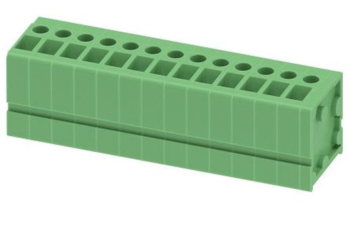 Phoenix Contact FRONT 2.5-V/SA 5/13 Series PCB Terminal Block, 13 Contact(s), 5 mm Pitch, 1 Row