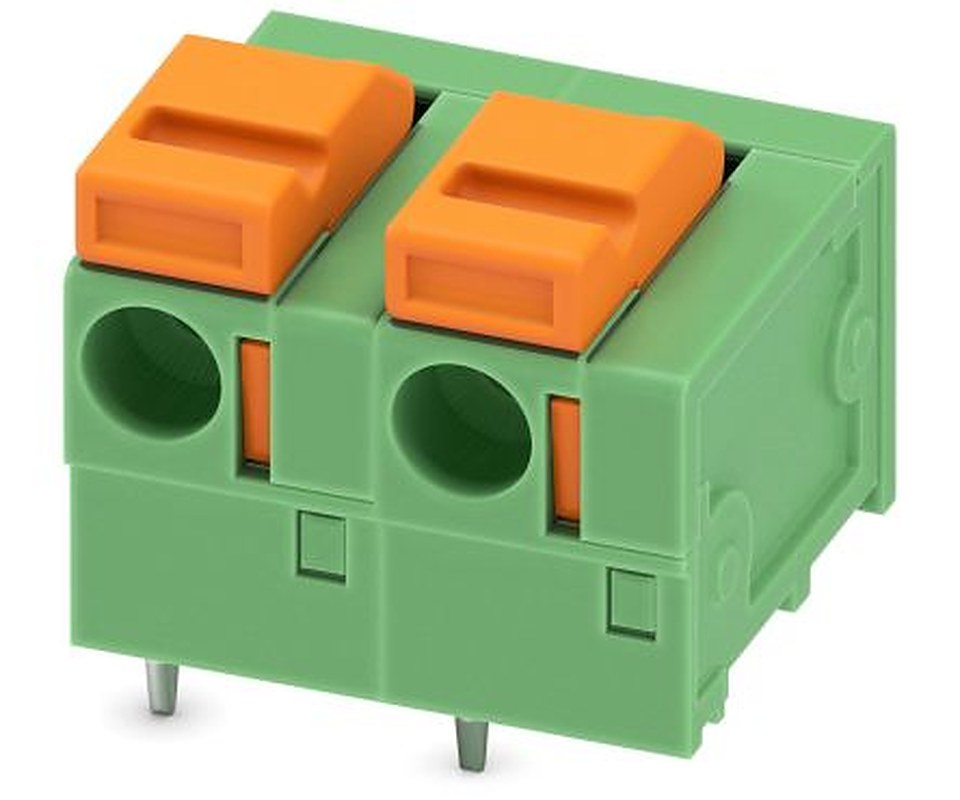 Phoenix Contact FFKDSA1/H1-7.62- 2 Series PCB Terminal Block, 2 Contact(s), 7.62 mm Pitch, 1 Row