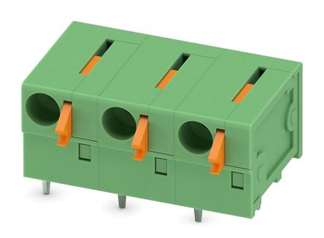 Phoenix Contact FFKDSA1/H2-7.62- 3 Series PCB Terminal Block, 3 Contact(s), 7.62 mm Pitch, 1 Row