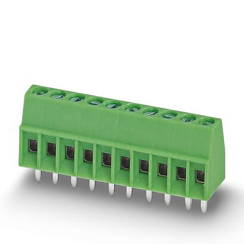 Phoenix Contact MPT Series PCB Terminal Block, 12-Contact, 2.54 mm Pitch, Wave Soldering Mount, 1 Row