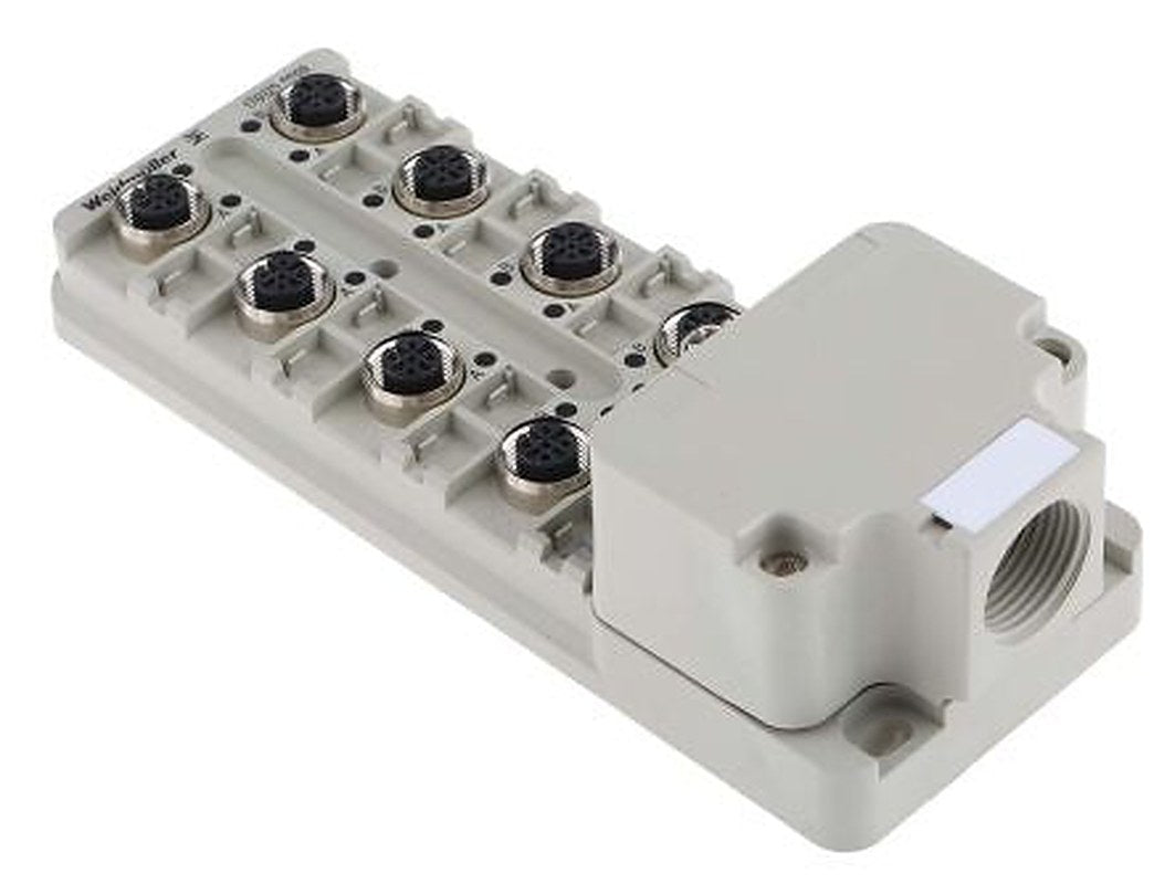 Weidmüller SAI Series Sensor Box, 8 Port, ASi, CAN, Fieldbus, Harax IDC, M12, M8, PROFIBUS-DP, RS485