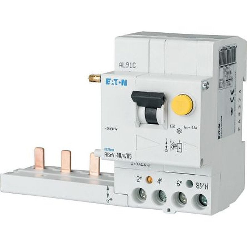 Eaton xEffect - FBSmV Series Residual Current Circuit Breaker, 63A, 4-Pole, 100 mA, Type A, 10 kA 415V ac