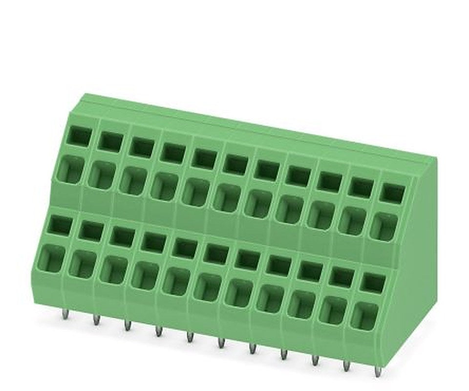 Phoenix Contact ZFKKDSA 2.5-5.08-11 Series 45° PCB Terminal Block, 11 Contact(s), 5.08 mm Pitch, 1 Row