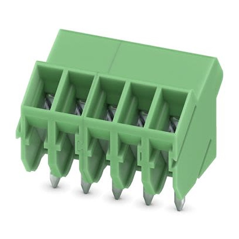 Phoenix Contact SMKDS 1 Series PCB Terminal Block, 5-Contact, 3.5 mm Pitch, Wave Soldering Mount, 1 Row