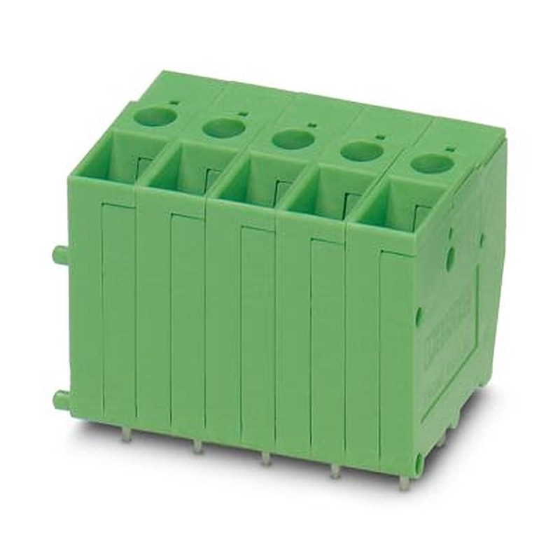 Phoenix Contact FRONT 4-V Series PCB Terminal Block, 1-Contact, 7.62 mm Pitch, Wave Soldering Mount, 1 Row