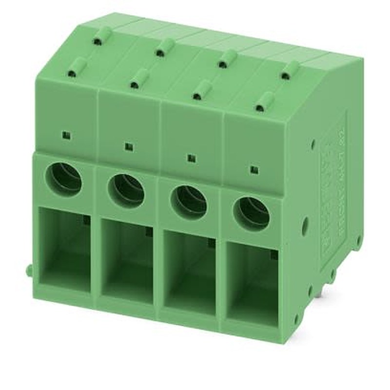 Phoenix Contact FRONT 4-H Series PCB Terminal Block, 4-Contact, 7.62 mm Pitch, Wave Soldering Mount, 1 Row