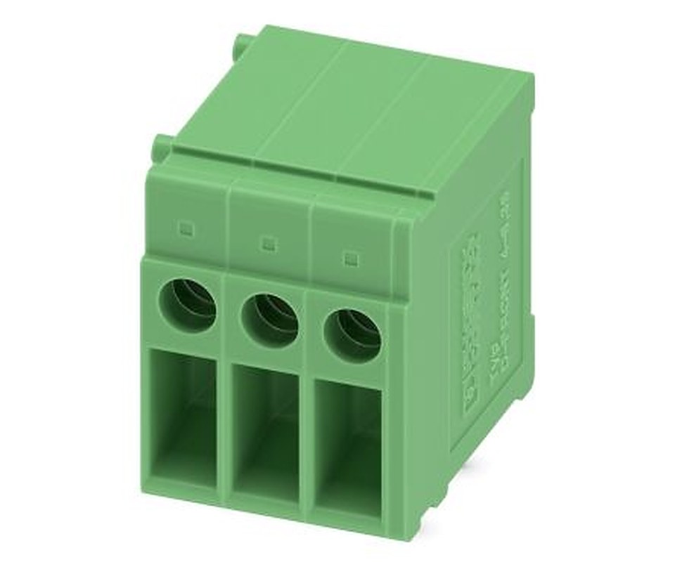 Phoenix Contact FRONT 4-H-6.35-3 Series PCB Terminal Block, 3 Contact(s), 6.35 mm Pitch, 1 Row
