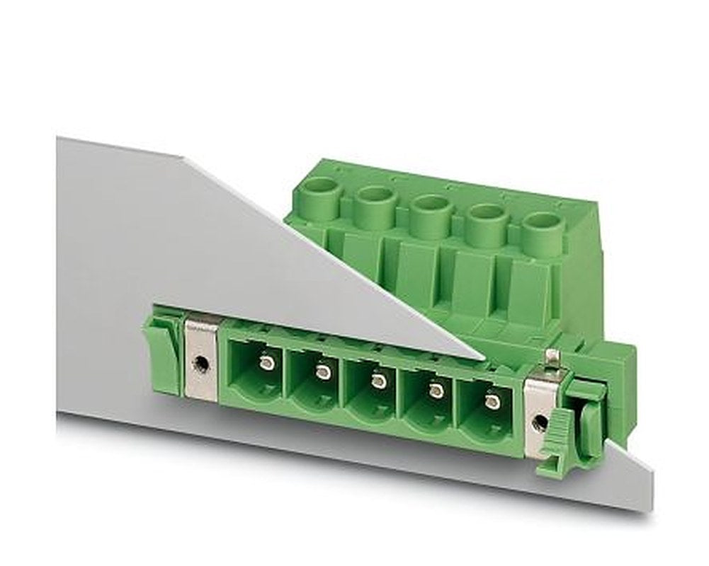 Phoenix Contact DFK-PC 16/-STF Series Pluggable Terminal Block, 2-Contact, 10.16 mm Pitch, 1 Row, 1703454