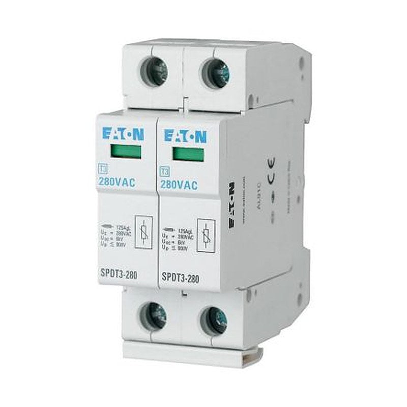 Eaton 1 Phase Surge Arrester, 10 kA, 1.4 kV, DIN Rail