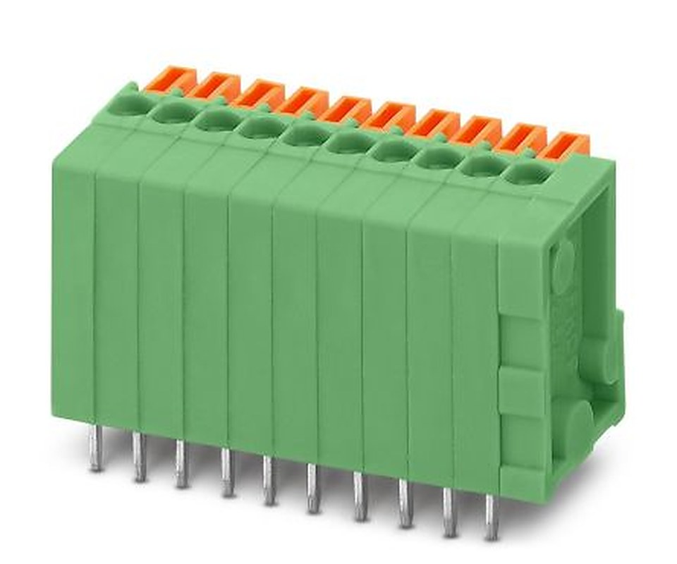 Phoenix Contact FFKDSA1/V-2.54-26 Series PCB Terminal Block, 26 Contact(s), 2.54 mm Pitch, 1 Row