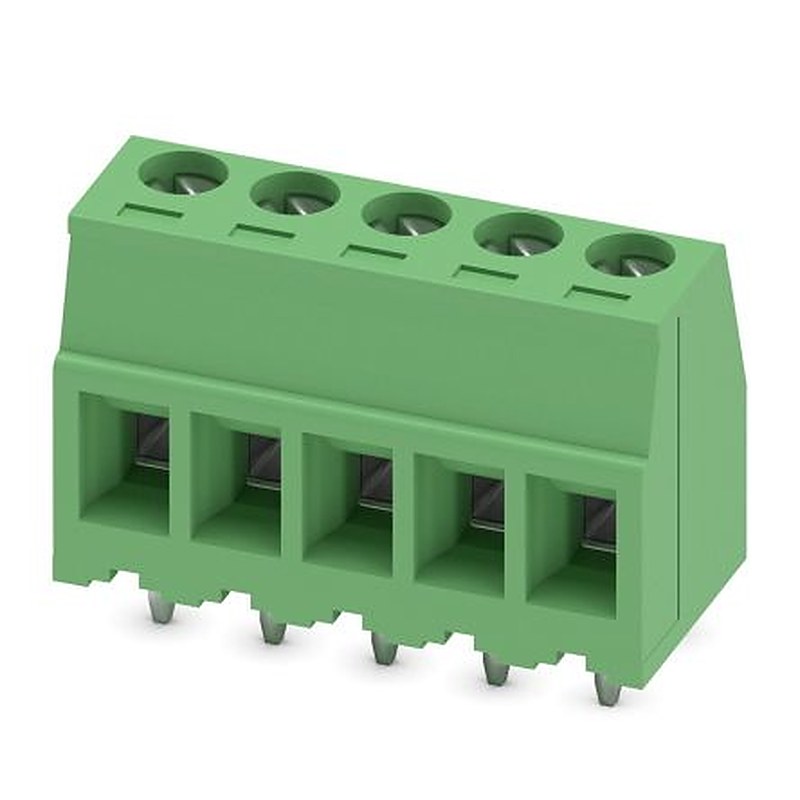 Phoenix Contact MKDSD Series PCB Terminal Block, 5-Contact, 3.81 mm Pitch, Through Hole, 1 Row