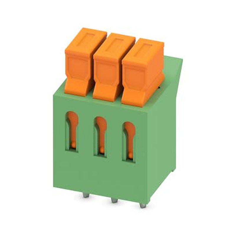 Phoenix Contact PCB Terminal Block, 3-Contact, 3.81 mm Pitch, Wave Soldering Mount, 1 Row