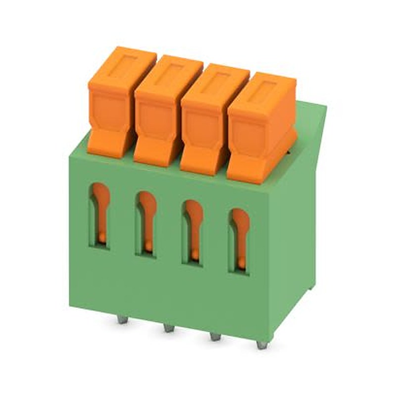 Phoenix Contact PCB Terminal Block, 4-Contact, 3.81 mm Pitch, 1 Row, 1706196