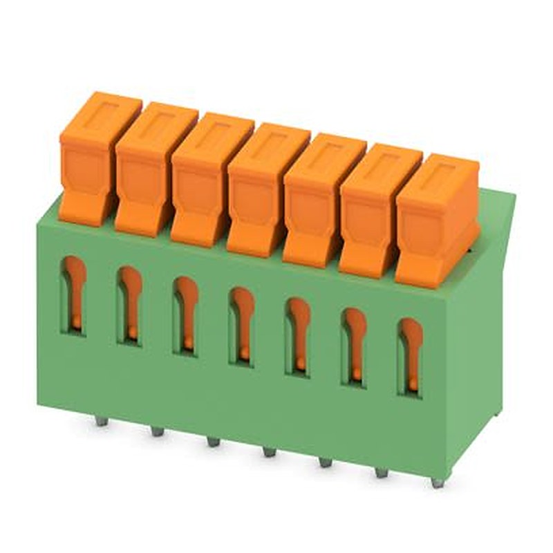 Phoenix Contact PCB Terminal Block, 7-Contact, 3.81 mm Pitch, 1 Row, 1706222
