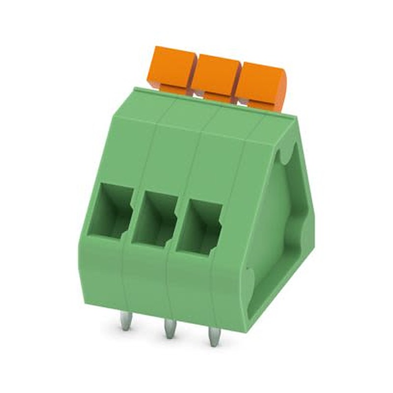 Phoenix Contact ZFKDSA 1 Series PCB Terminal Block, 3-Contact, 3.81 mm Pitch, Wave Soldering Mount, 1 Row