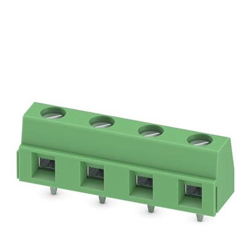 Phoenix Contact PCB Terminal Block, 4-Contact, 7.62 mm Pitch, Wave Soldering Mount, 1 Row