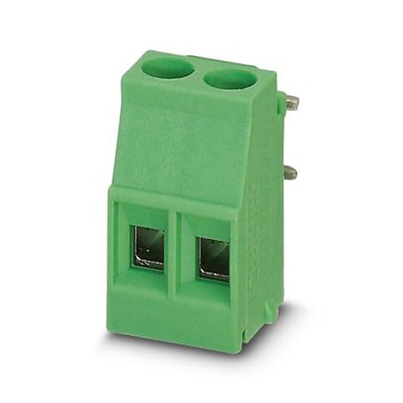 Phoenix Contact MKDSO Series PCB Terminal Block, 2-Contact, 5 mm Pitch, Wave Soldering Mount, 1 Row