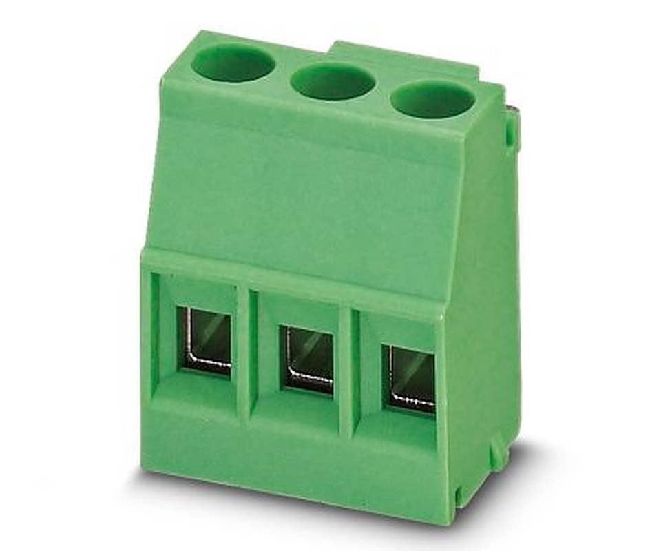 Phoenix Contact 1707221 Series PCB Terminal Block, 3-Contact, 5 mm Pitch, 1 Row