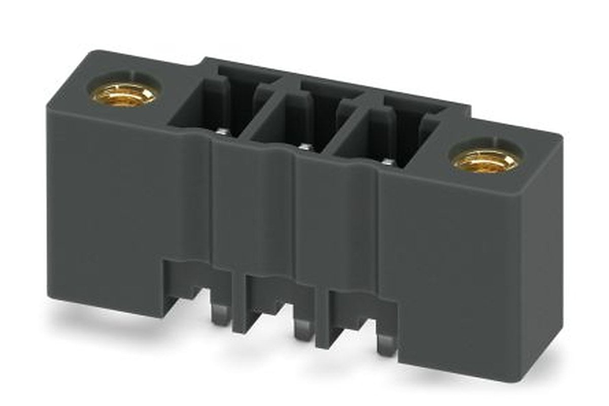 Phoenix Contact MCV 1.5/ 3-GF-3.81 P14 THR Series Pluggable Terminal Block, 3-Contact, 3.81 mm Pitch, 1 Row, 1707227