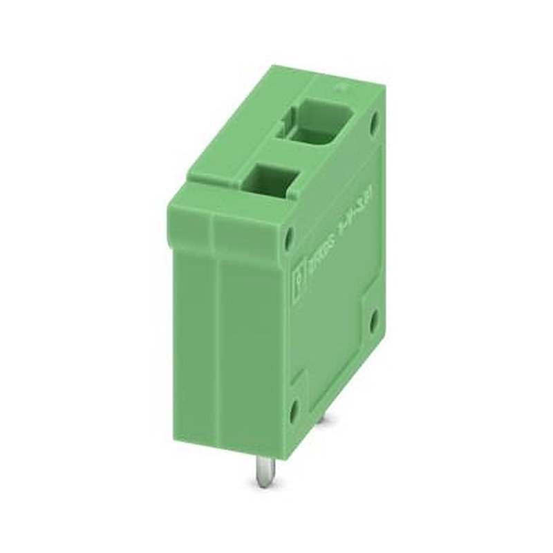 Phoenix Contact ZFKDS(A) 1-V Series PCB Terminal Block, 1-Contact, 6.35 mm Pitch, Wave Soldering Mount, 1 Row