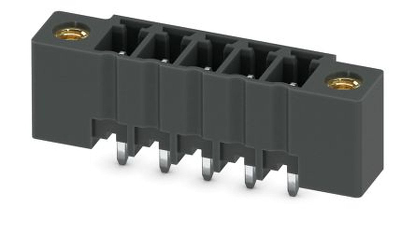 Phoenix Contact MCV 1.5/ 5-GF-3.81 P26 THR Series Pluggable Terminal Block, 5-Contact, 3.81 mm Pitch, 1 Row, 1707667