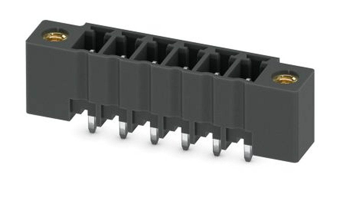 Phoenix Contact MCV 1.5/ 6-GF-3.81 P26 THR Series Pluggable Terminal Block, 6-Contact, 3.81 mm Pitch, 1 Row, 1707670