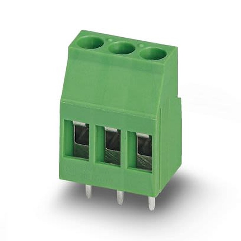 Phoenix Contact MKDS Series PCB Terminal Block, 2-Contact, 5.08 mm Pitch, Wave Soldering Mount, 1 Row