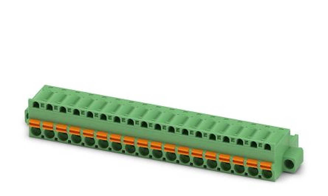 Phoenix Contact FKC 2.5/18-STF-5.08 Series Pluggable Terminal Block, 18-Contact, 5.08 mm Pitch, 1 Row, 1707942