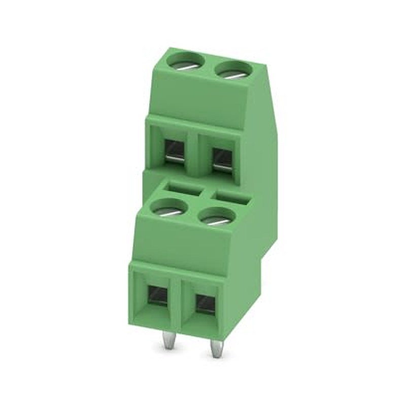 Phoenix Contact MKKDS 1 Series PCB Terminal Block, 2-Contact, 3.81 mm Pitch, Wave Soldering Mount, 2 Row