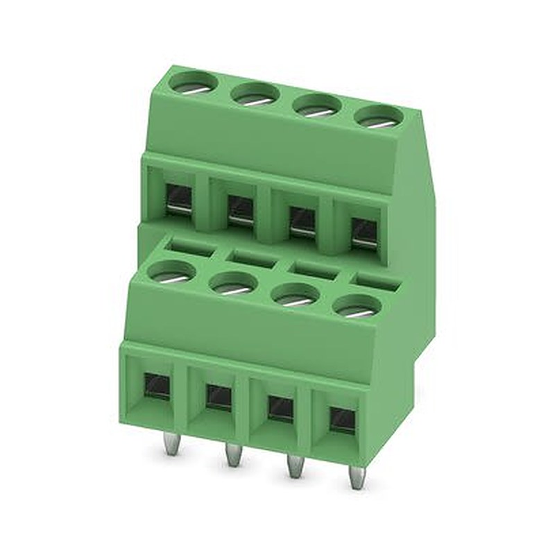 Phoenix Contact MKKDS Series PCB Terminal Block, 8-Contact, 3.81 mm Pitch, Wave Soldering Mount, 2 Row