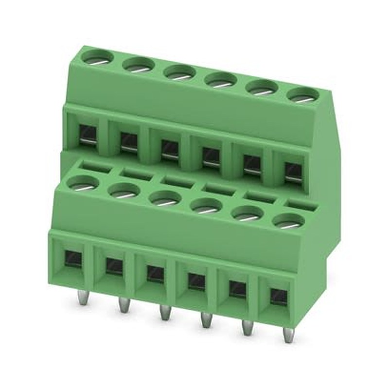 Phoenix Contact MKKDS 1 Series PCB Terminal Block, 6-Contact, 3.81 mm Pitch, 2 Row, 1708068