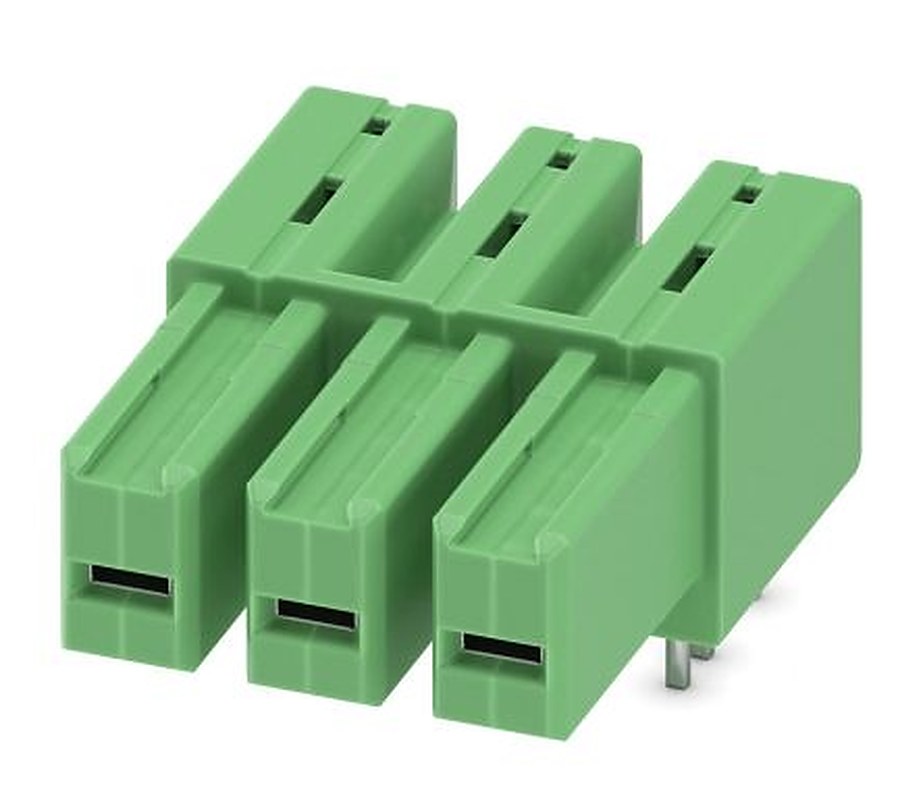 Phoenix Contact IPC 5/ 3-G-7.62 Series Pluggable Terminal Block, 3-Contact, 7.62 mm Pitch, 1 Row, 1708394