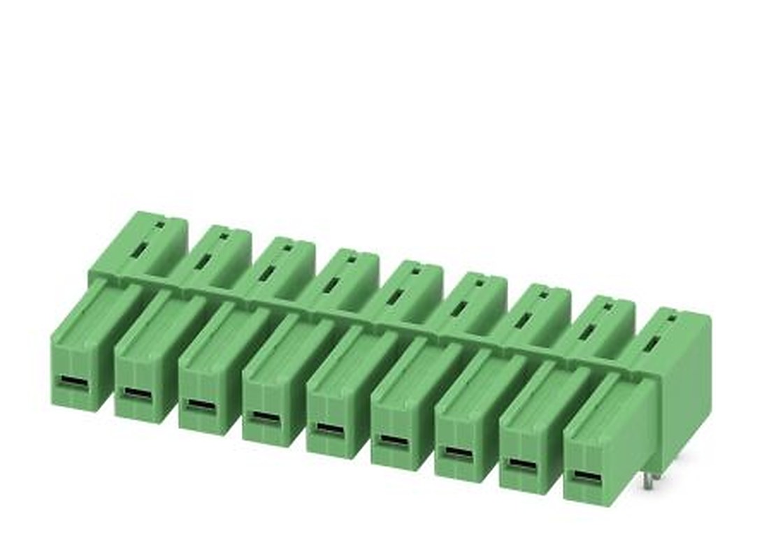 Phoenix Contact IPC 5/ 9-G-7.62 Series Pluggable Terminal Block, 9-Contact, 7.62 mm Pitch, 1 Row, 1708459