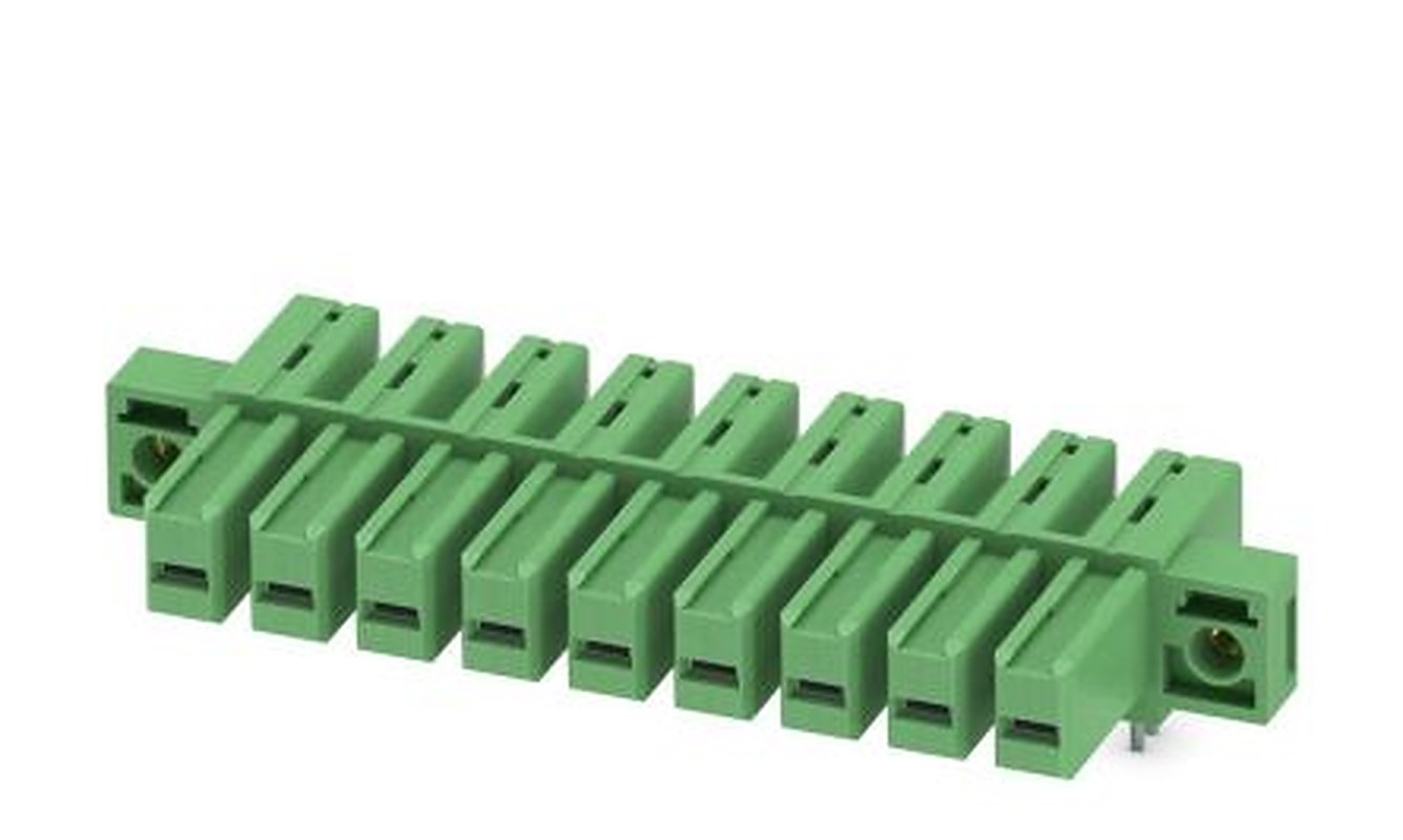 Phoenix Contact IPC 5/ 9-GF-7.62 Series Pluggable Terminal Block, 9-Contact, 7.62 mm Pitch, 1 Row, 1708569