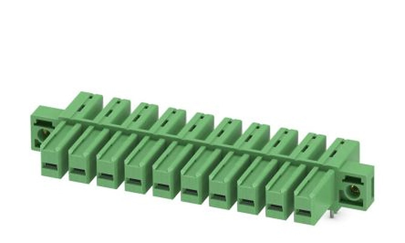 Phoenix Contact IPC 5/10-GF-7.62 Series Pluggable Terminal Block, 10-Contact, 7.62 mm Pitch, 1 Row, 1708572