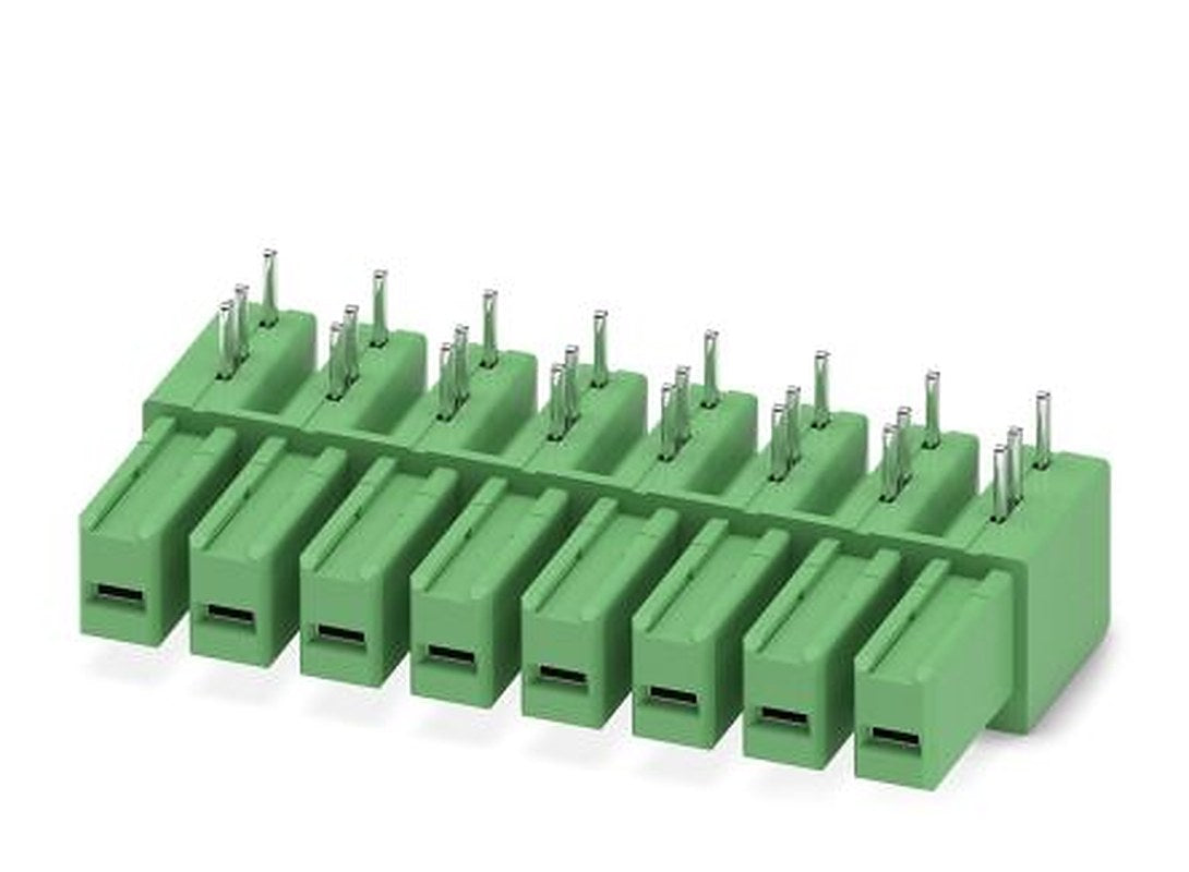 Phoenix Contact IPC 5/ 8-GU-7.62 Series Pluggable Terminal Block, 8-Contact, 7.62 mm Pitch, 1 Row, 1708666