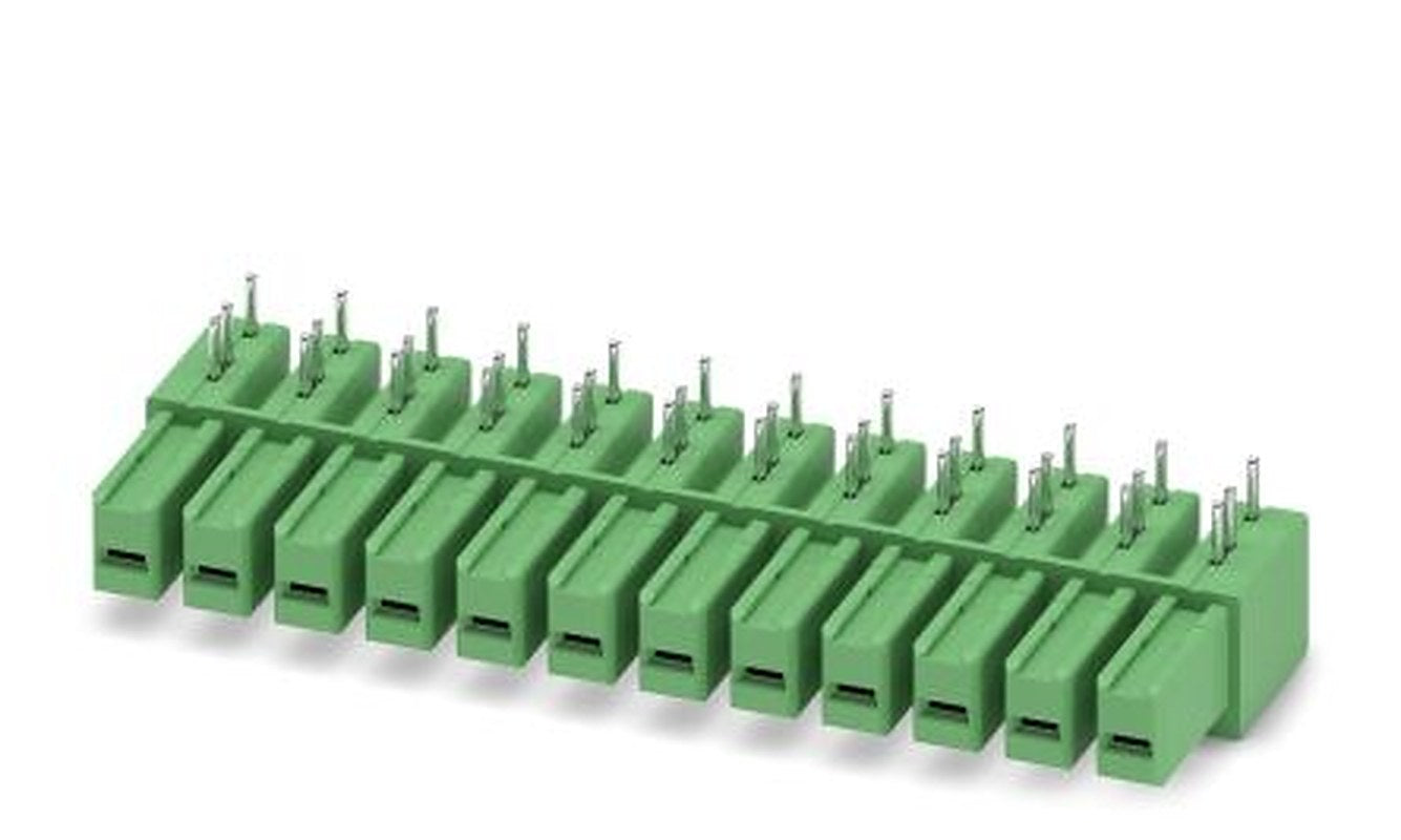 Phoenix Contact IPC 5/12-GU-7.62 Series Pluggable Terminal Block, 12-Contact, 7.62 mm Pitch, 1 Row, 1708705