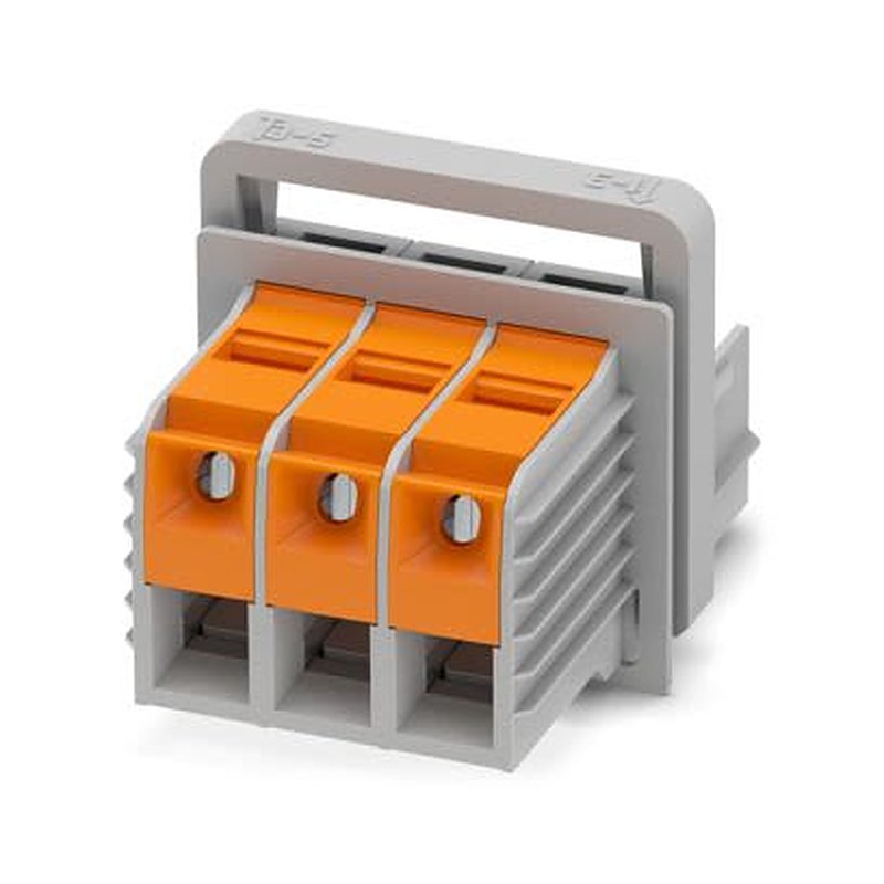 Phoenix Contact TW 50/3-CL Series Feed Through Terminal Block, 3-Way, 10mm², 50 mm² Wire, 15A