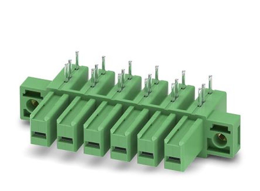 Phoenix Contact IPC 5/ 6-GFU-7.62 Series Pluggable Terminal Block, 6-Contact, 7.62 mm Pitch, 1 Row, 1708750