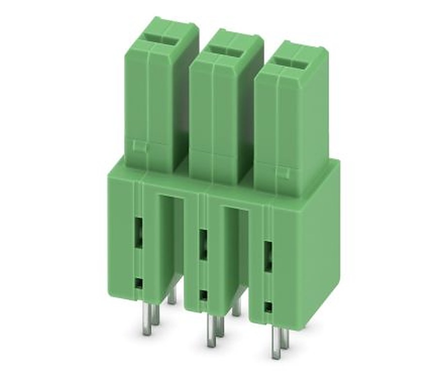 Phoenix Contact IPCV 5/ 3-G-7.62 Series Pluggable Terminal Block, 3-Contact, 7.62 mm Pitch, 1 Row, 1708831